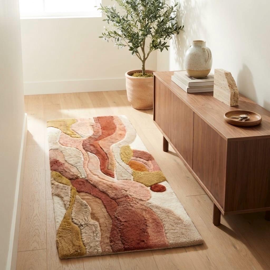Terracotta Blush Sunset Abstract