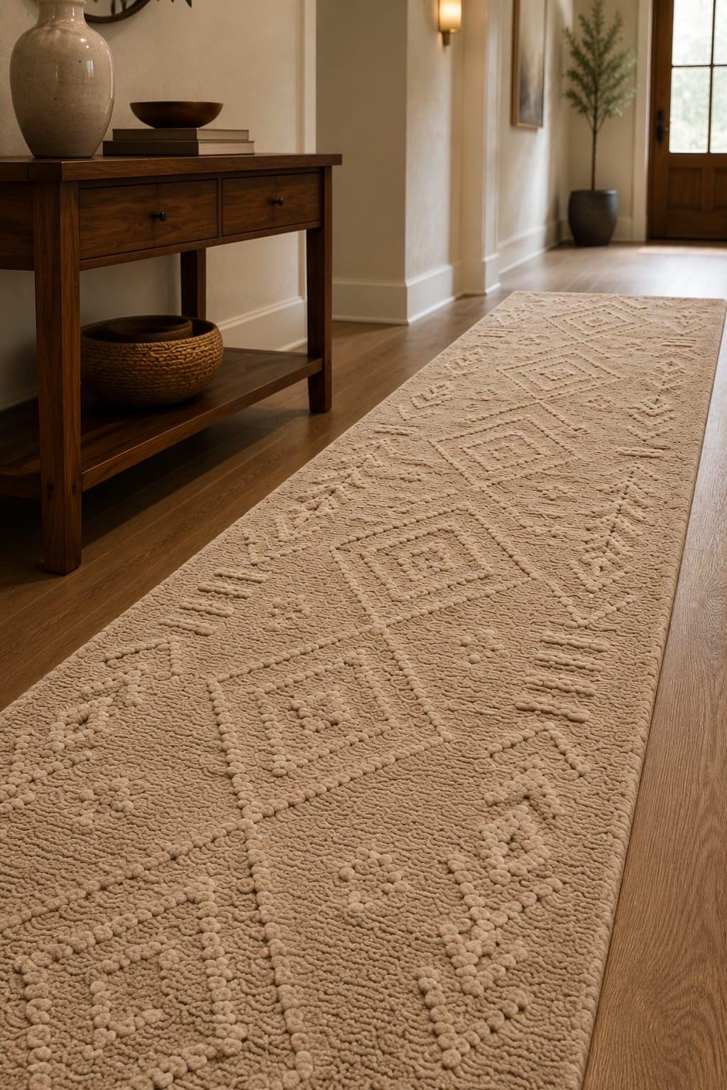 Beige Natural Diamond Tribal