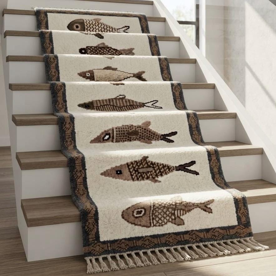Ivory Taupe Fish Scallop