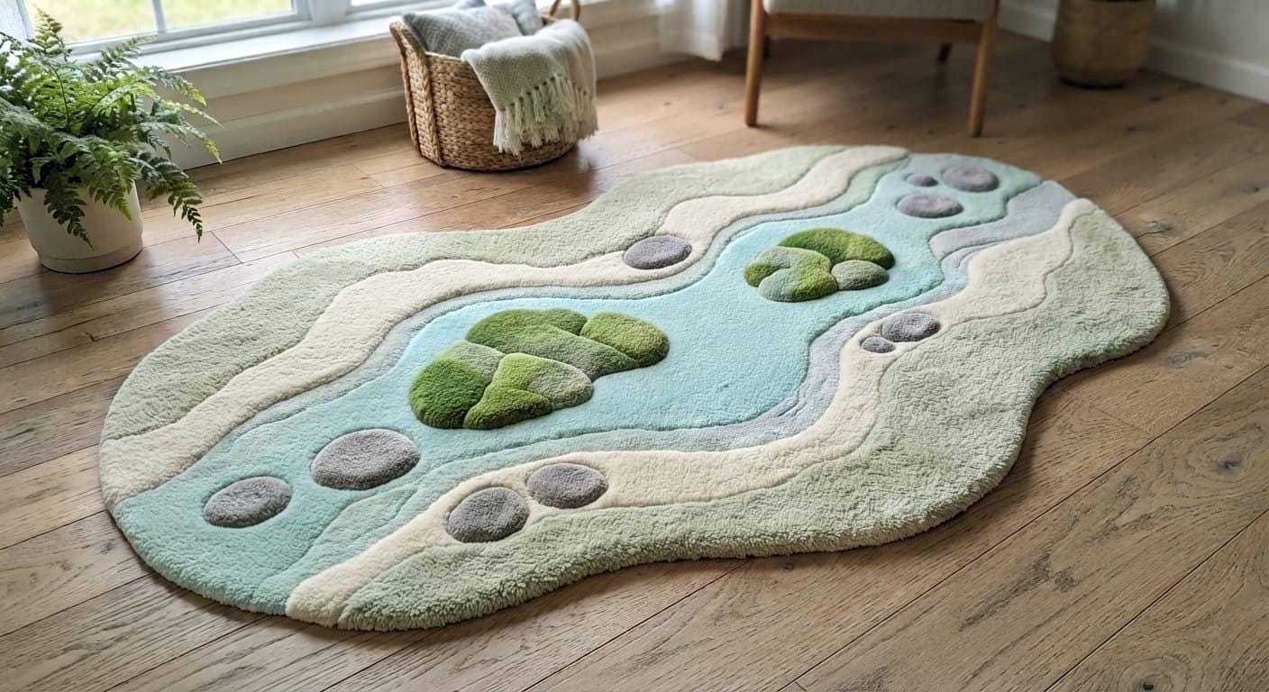 Sage Blue River Pebble