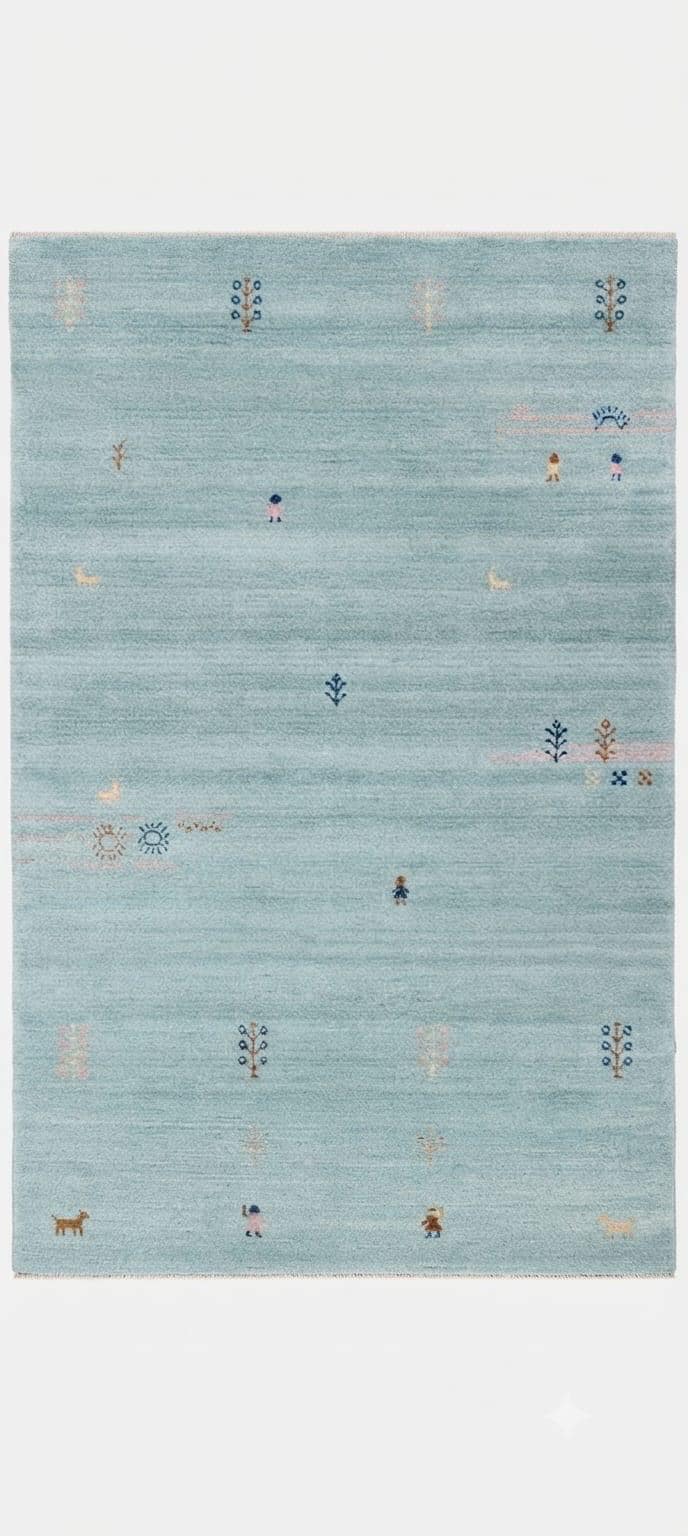 Powder Blue Whimsical Scatter