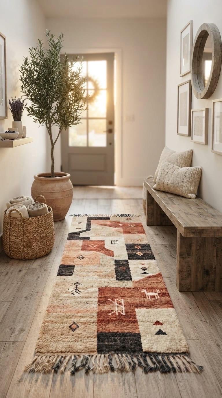 Ivory Charcoal Patchwork Tribal