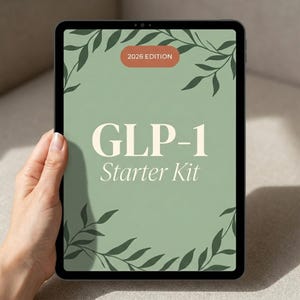 Diario y registro de pérdida de peso con GLP-1 / Planificador de Ozempic Wegovy, registro de progreso con semaglutida y tirzepatida / PDF imprimible del programa de 90 días