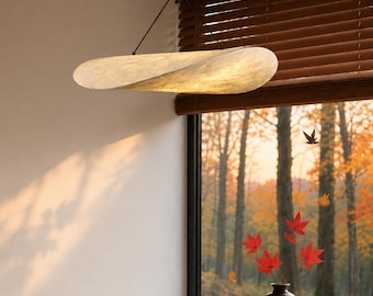 Paper Lamp Shade, Paper Lantern, Noguchi Pendant Lights, Modern Japandi Ceiling Lighting