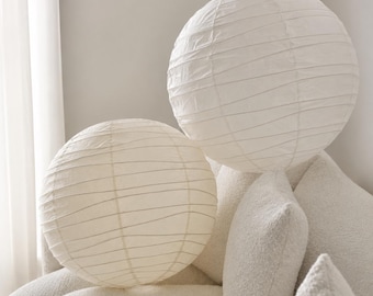 Large Pendant Ceiling Lampshade, Paper lantern shade, Washi Paper Celing Light