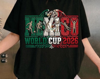 México Mundial 2026 PNG / Diseño de camiseta de fútbol El Tri / Fanático del fútbol mexicano PNG / Sublimación de fútbol de México / Descarga digital instantánea