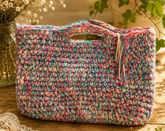 Bolsa grande de crochê | Bolsa de crochê