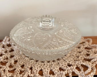 Balde de vidro para doces