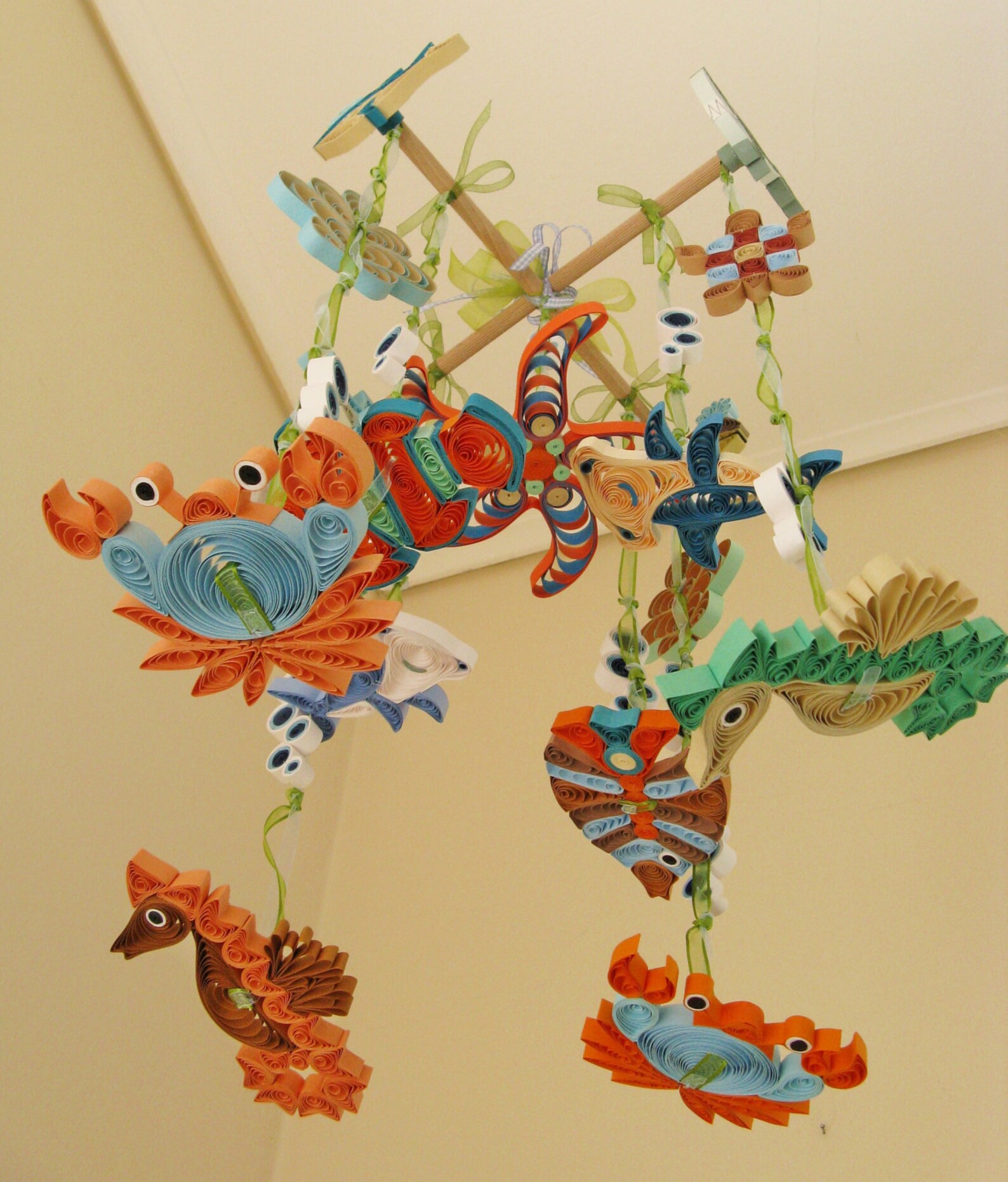 Shark Mobile Baby Nursery Mobile Nautical Mobile Fish Etsy