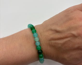 Colorful Glass Beaded Stretch Bracelet