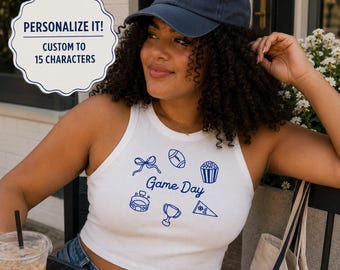 Racer Tank Top | Football, Cheer, College Mascot, Custom College Merch, Personalized Tank Top