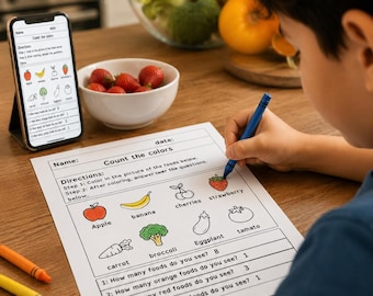 Counting Colors Worksheet