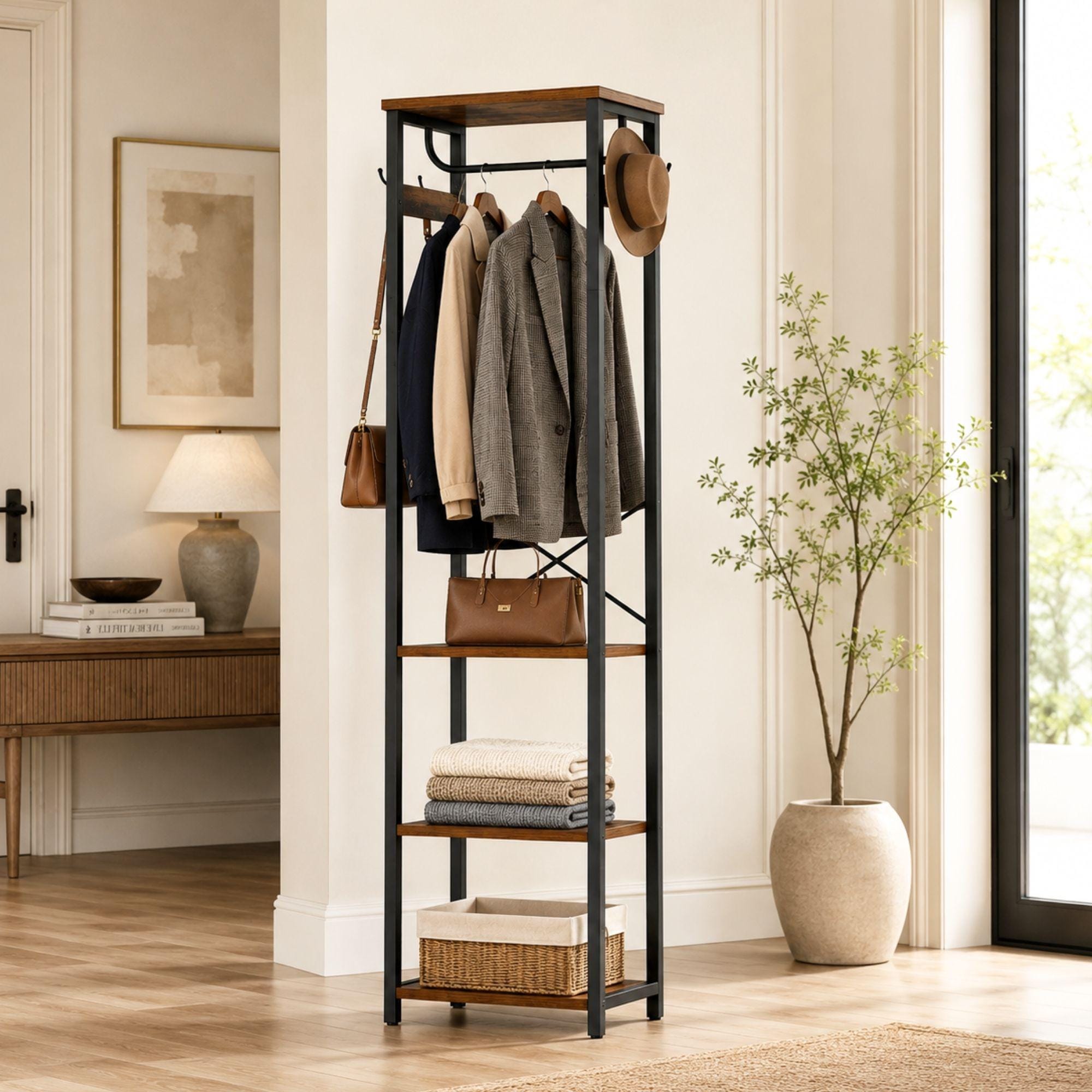 Vintage Standing Tiered Wood Shelves - Etsy