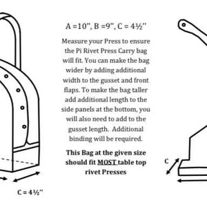 The Pi 'Rivet Press' Carry Bag PDF Sewing Pattern with FULL VIDEO tutorial image 2