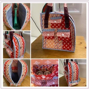 The Pi 'Rivet Press' Carry Bag PDF Sewing Pattern with FULL VIDEO tutorial