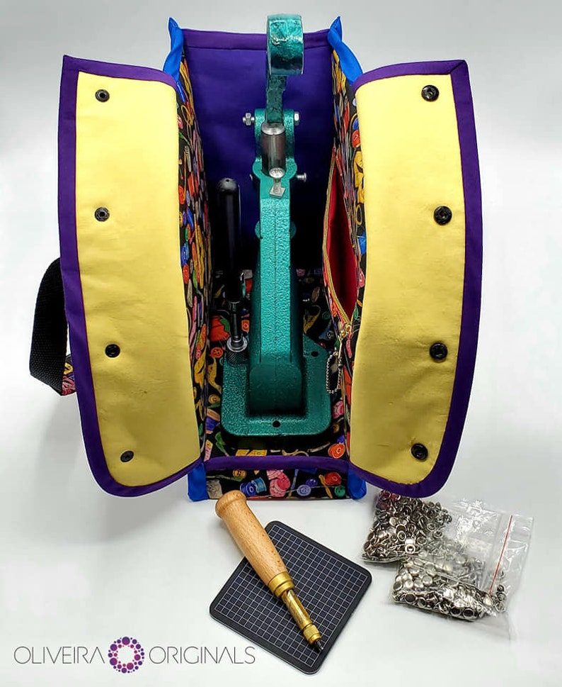 The Pi 'Rivet Press' Carry Bag PDF Sewing Pattern with FULL VIDEO tutorial image 5