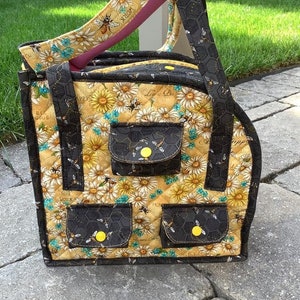 The Pi 'Rivet Press' Carry Bag PDF Sewing Pattern with FULL VIDEO tutorial image 8