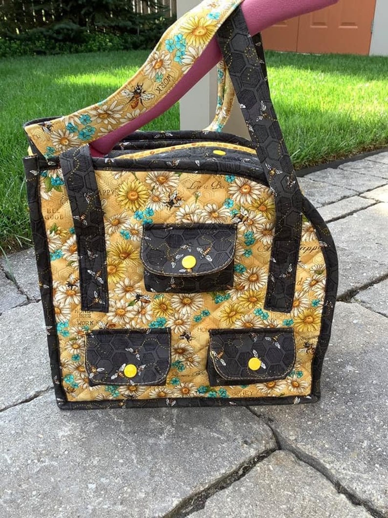 The Pi 'Rivet Press' Carry Bag PDF Sewing Pattern with FULL VIDEO tutorial image 8