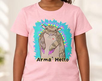 Armadillo Youth Tee | Cute Armadillo Quirky Shirt
