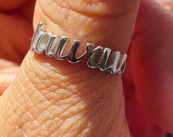 Sterling Silver Zodiac Necklace & Ring Set