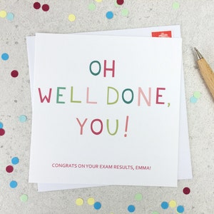 Carte de félicitations drôle « Oh, bravo ! - carte personnalisée - carte de félicitations - félicitations pour l'examen - réussite au permis de conduire - bravo - royaume-uni