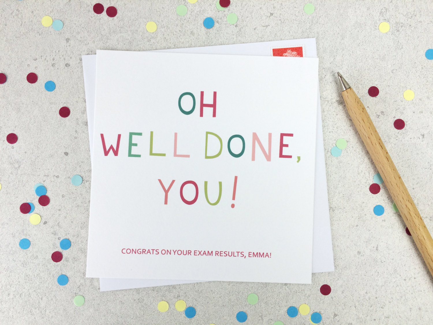 Funny Congratulations Card 'Oh Well Done You!' - personalised card - congrats card - exam congrats - driving test pass - well done - uk