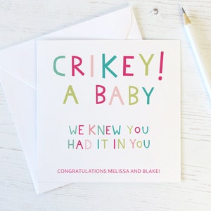 Carte drôle de félicitations pour le nouveau bébé