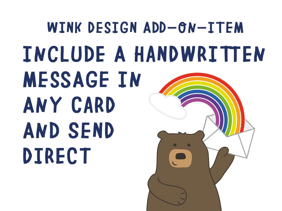 Handwrite My Card and Send It Direct ADDON Listing Cards Sent Direct