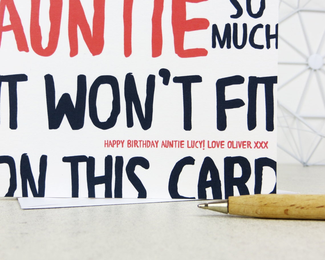 Funny Birthday Card For Auntie Auntie's Birthday Card - Australia - View #12