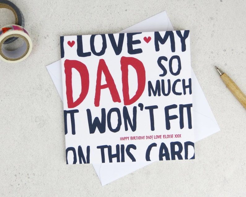 Funny Dad Birthday Card Personalised Card Card for Dad | Etsy