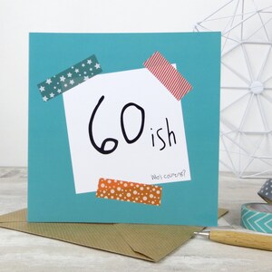 Witzige Geburtstagskarte: '60 isch - Wer zählt?' - 60. Geburtstag - Lustige Geburtstagskarte Freund - rude Karte - zwinker Design - zwinker Designs - uk