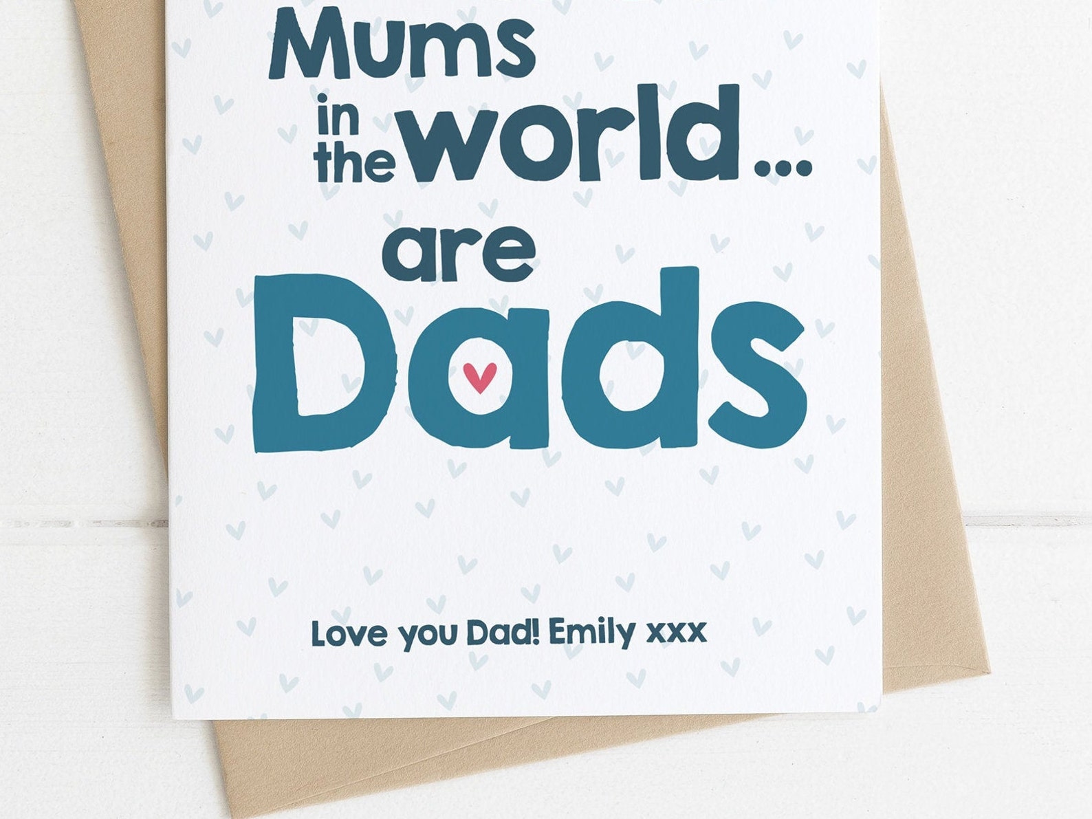 Mothers Day Card for Dad Personalised Single Dad - Etsy