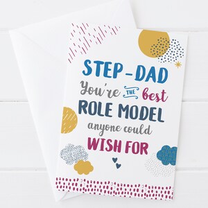 Meilleur modèle de carte de fête des pères personnalisable pour papa / beau-père / grand-père / grand-père