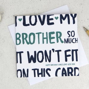 Tarjeta de cumpleaños de hermano divertido - tarjeta para hermano - tarjeta divertida - cumpleaños de hermano - tarjeta para él - tarjeta de cumpleaños divertida - tarjeta de hermano pequeño