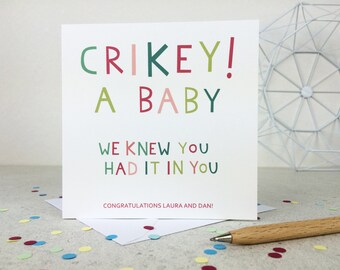 new baby congrats card