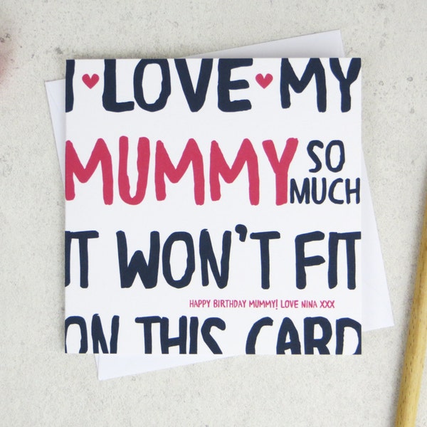 Funny Birthday Card for Mummy