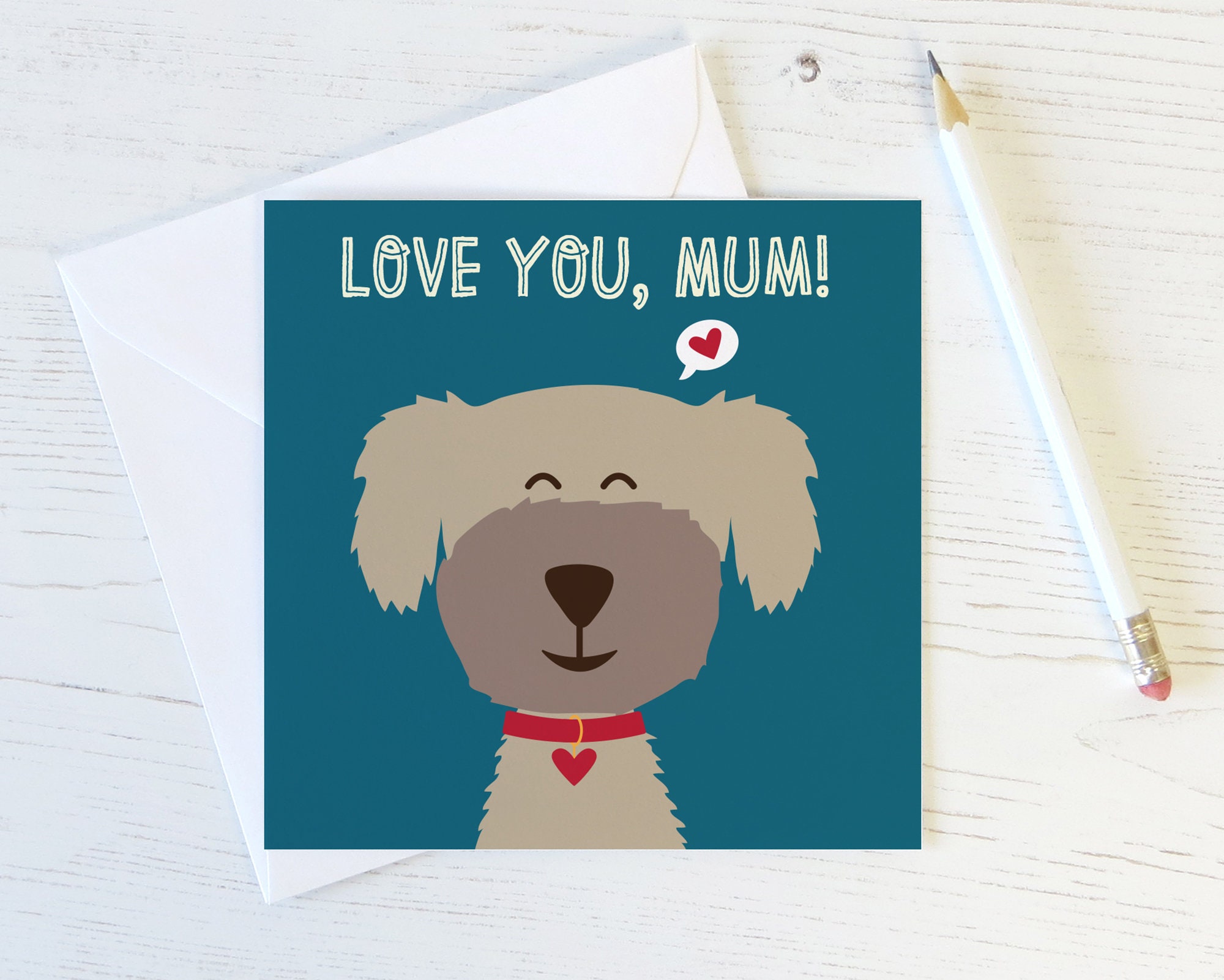Funny Dog Mum Card - From the Dog - Dog Lover - Cockapoo - Funny Dog ...