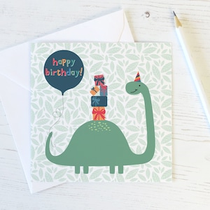 Dinosaur Birthday Card for Children