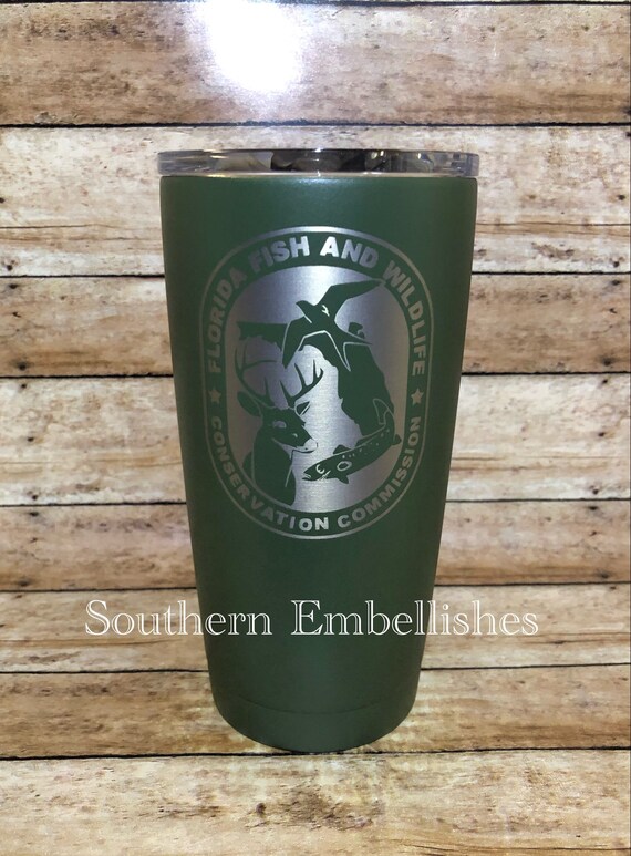 FWC Florida Wildlife Commission Custom Powder Coated Tumbler