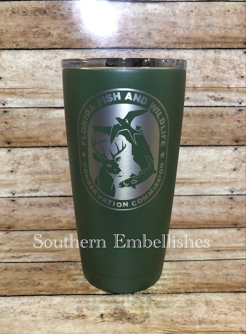FWC Florida Wildlife Commission Custom Powder Coated Tumbler 20 oz YETI