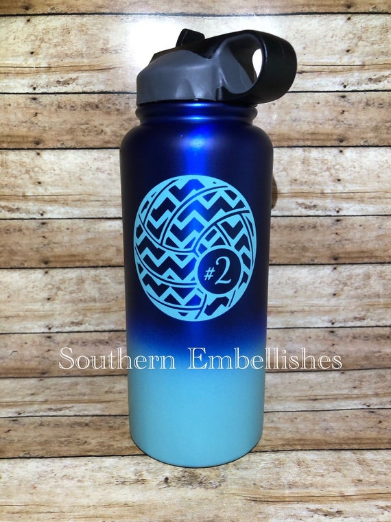 Chevron Volleyball With Name Number or Monogram Custom Powder 