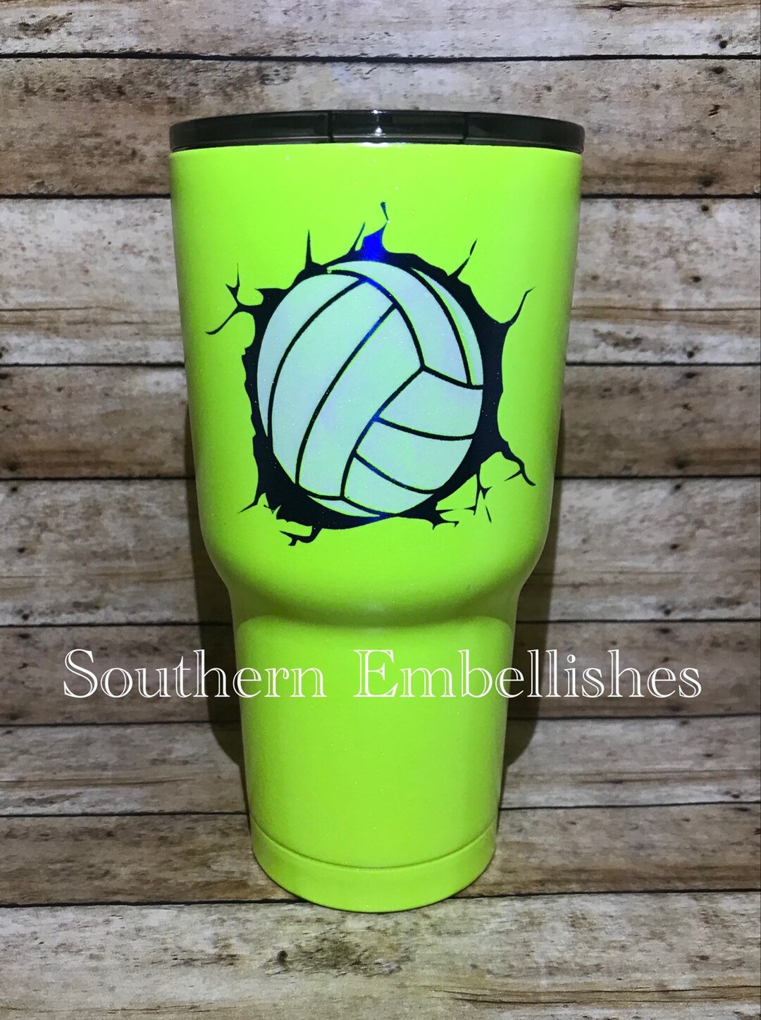 Exploding Volleyballs Exploding Volleyball Powder Coated Tumbler - Etsy
