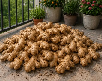 25 Live Jerusalem Artichoke Tubers | Fresh Sunchoke Bulbs for Planting & Eating | Organic Sunchokes