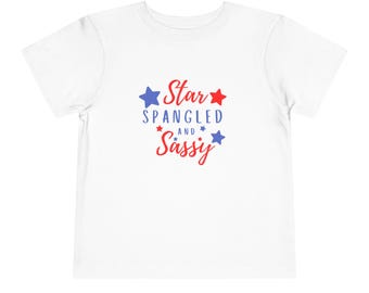 Sternförmiges freches Kinder-T-Shirt, Vaterländisches Viertel-Hemd, Kleinkind-Jugendbekleidung
