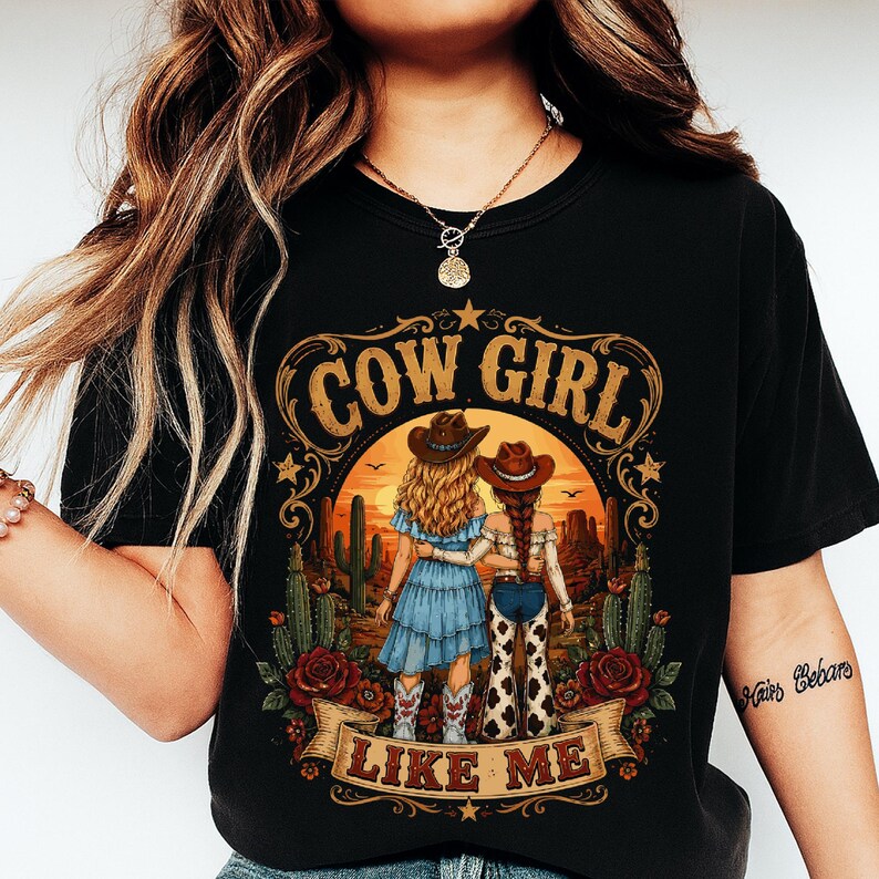 Cowgirl Like Me I Knew It I Knew You png, present till musikfan, vintage western, Toy Story-älskare bild 4