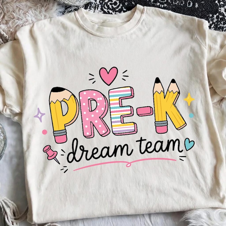 Dream Team Grade PNG Bundle, Back To School Teacher Shirt Designs, Pre-K Kindergarten 1st-5th Grade Sublimation Download image 2