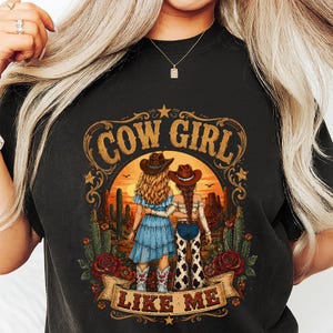 Cowgirl Like Me I Knew It I Knew You png, present till musikfan, vintage western, Toy Story-älskare bild 3