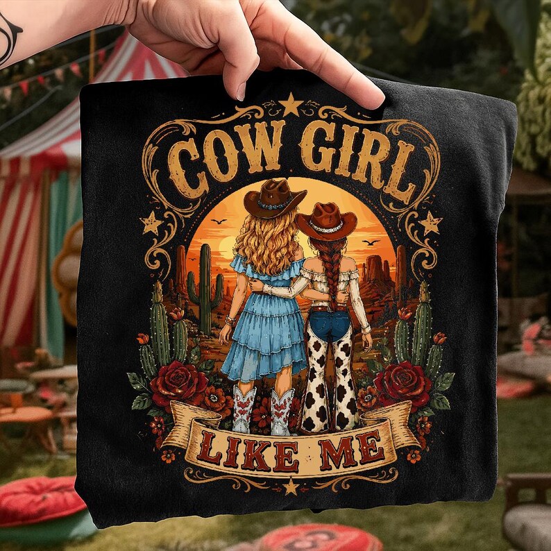Cowgirl Like Me I Knew It I Knew You png, present till musikfan, vintage western, Toy Story-älskare bild 2