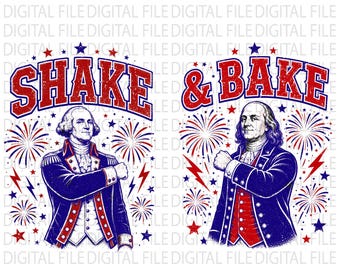 Shake and Bake, George Washington et Abraham Lincoln, Funny Shake and Bake, 4 juillet, Couple assorti