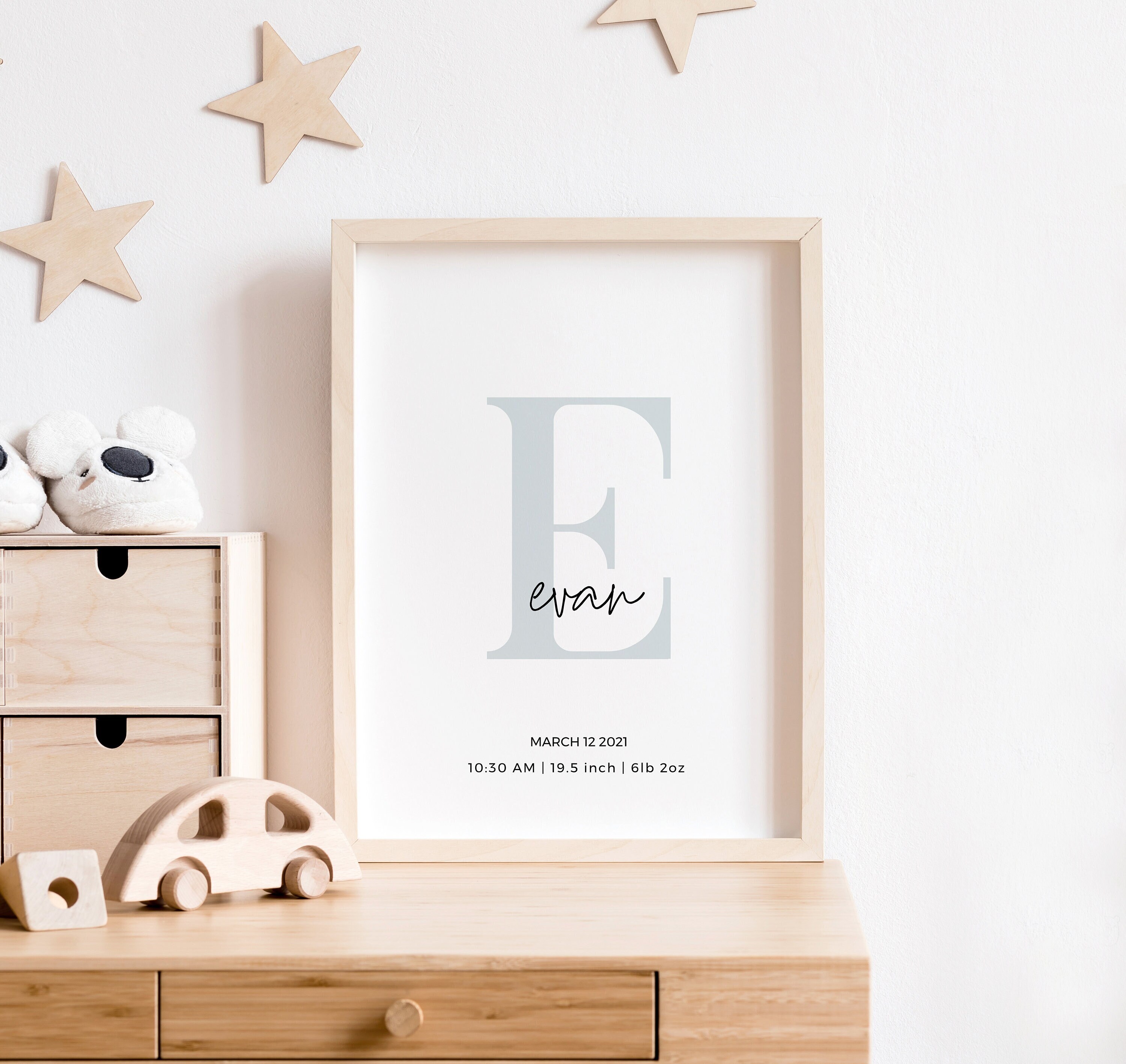 Personalised Baby Name Printable Custom Nursery Name Poster - Etsy